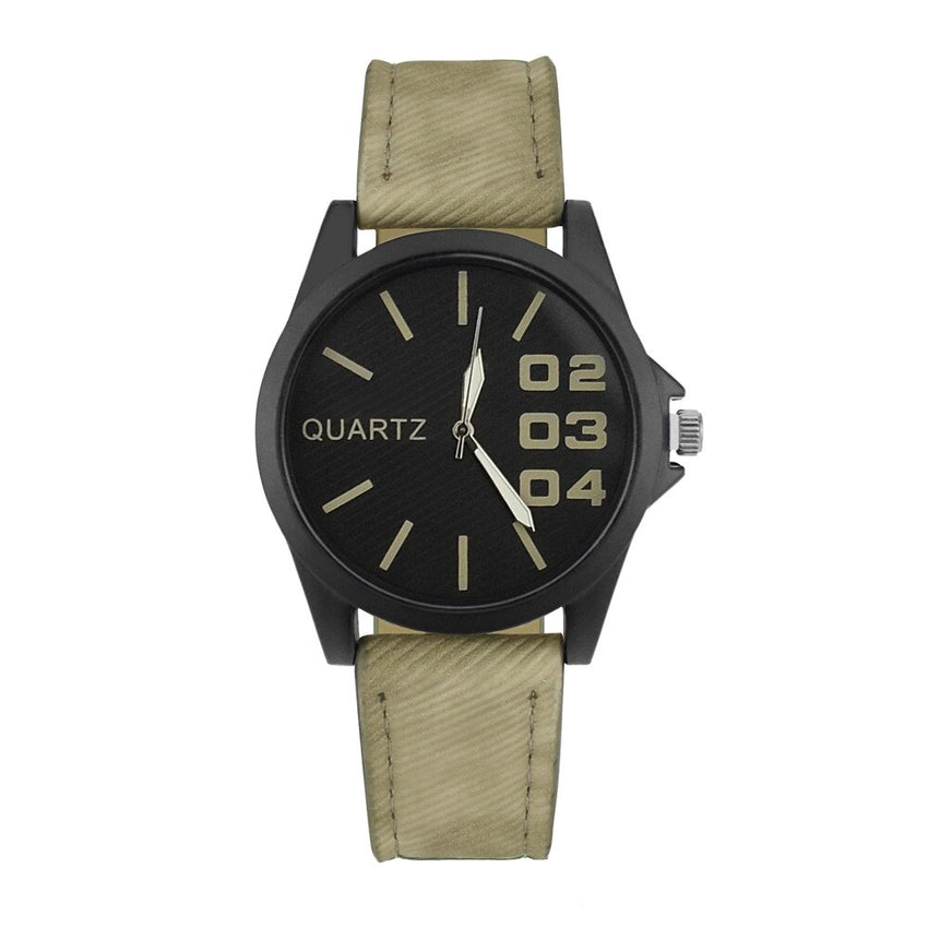 Men Wrist Watch Retro Design Leather Band Analog Alloy Quartz Watch Mens Reloj Hombre 2019 Men Wristwatch Clock relogio
