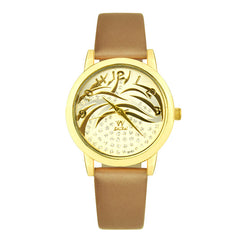 Small Disc With Floral Pattern Simple Style Women's Watches Temperamental Wristwatches Luxury Orologio Donna @50