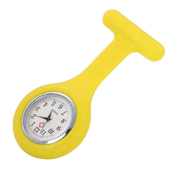Best Selling Clip Nurse Doctor Pendant Pocket Quartz Silica Gel Brooch Nurses Compass Watch Hanging Medical Reloj De Bolsillo@50