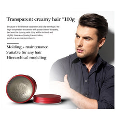 Men Retro Hair Oil Wax Hair Styling Gel Strong Hold Matte Finished Hair Spray Shine-Free Matte For Dry Hair Lasting Shaping