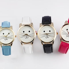 Women's Watches Best Sellers Simple Fashion  Cats Face Clock Rhinestore zegarki damskie Dropshipping  adorable Wrist Watch @30