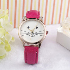 Women's Watches Best Sellers Simple Fashion  Cats Face Clock Rhinestore zegarki damskie Dropshipping  adorable Wrist Watch @30