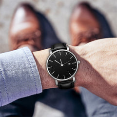 Men Wrist Watch Business Casual Design Stainless Steel Couple Quartz Analog Watch Man Reloj Hombre 2019 Men Wristwatch Clock