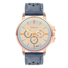 DISU Men Wrist Watch Retro Design Leather Band Analog Alloy Quartz Watch Man new arrival in men wrist watches wristwatch mens