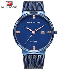 MINI FOCUS Men Watches 2019 Luxury Brand Wristwatch Mens Quartz Watch Men Waterproof Stainless Steel Clock Man Relogio Masculino
