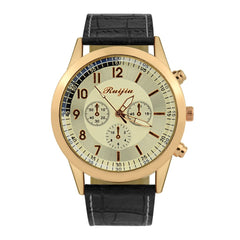 DISU Men's Watch Leather Quartz Luxury Casual Clock wristwatch mens watches mens 2019 relogio masculino