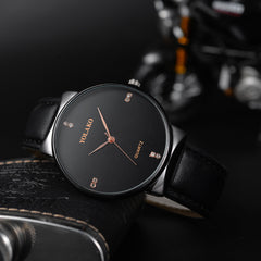 YOLAKO Men's Wrist Watch Casual Quartz Leather Band Strap Analog watch man watches mens 2019 men wristwatch clock