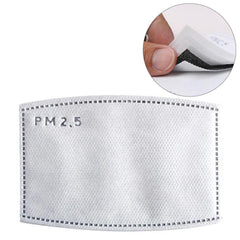 10Pcs/Lot 5 Layers PM2.5 Activated Carbon Filter Insert Protective Filter Media Insert for Face Mouth Mask Anti Dust Mask