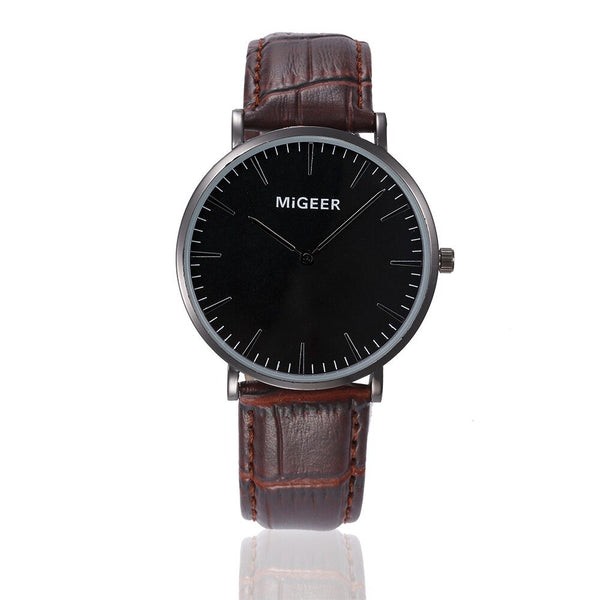 Man Wrist Watch Retro Design Leather Band Analog Alloy Quartz Watch Mens Reloj Hombre 2019 relogios masculino