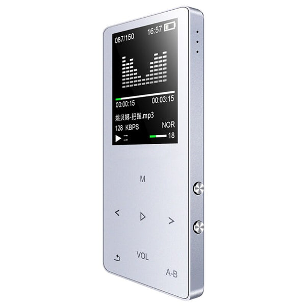 Original MP3 Player 8GB High Sound Quality Entry-level Lossless Metal Music Player with Built-in speaker E-books FM