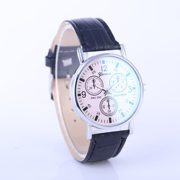 GENEVA Men Women's Casual Quartz Leather Band Strap Analog Wrist Watch Watch Man Reloj Mujer 2019 Montre Relogio Feminino