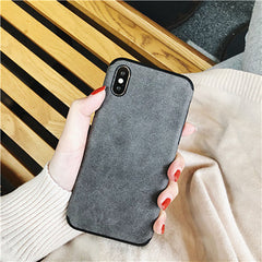 TIKITAKA Cloth Texture Soft case For iphone 7 Case For iphone 6 6s 7 8 plus X Xs max XR Thin Canvas Grid Pattern Phone Cases
