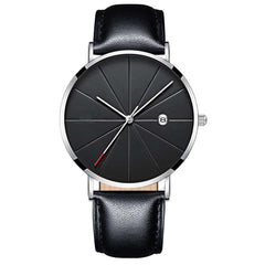 Men's Wristwatch Simple And Unobtrusive Business Leather Strap Casual Quartz Watch Man relojes para hombre horloges mannen