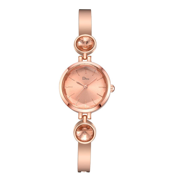 Simple Women's Watches DISU Disc Bracelet  Ladies Quartz Wristwatch Alloy Strap Luxury Clock Fashion Dress  Gift Reloj Mujer @50
