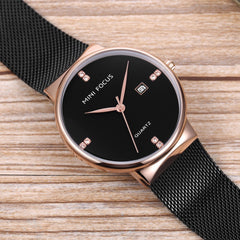 MINI FOCUS Men Watches 2019 Luxury Brand Wristwatch Mens Quartz Watch Men Waterproof Stainless Steel Clock Man Relogio Masculino