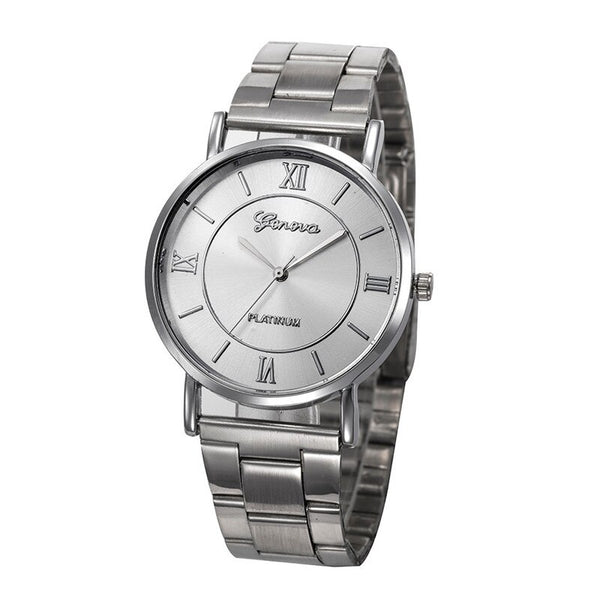 Women's Watches Fashion Geneva Brand Roman Numeral Zegarki Damskie Montre Femme Acier Inoxydable Romain Horloge Cadeau @50