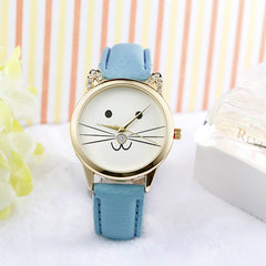 Women's Watches Best Sellers Simple Fashion  Cats Face Clock Rhinestore zegarki damskie Dropshipping  adorable Wrist Watch @30