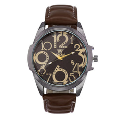 Man Wristwatch Fashion Luxury Business Large Dial Leather Belt Quartz Watch big dial watches for men zegarek meski orologio uomo