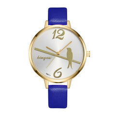 Women's Watches Fashion Geneva Brand Cute Bird Pattern On The Dial Minimalism Wristwatches High Quality Clock Zegarek Damski@50