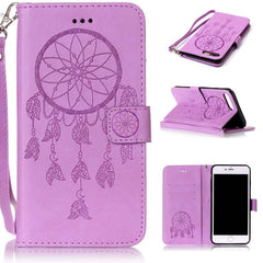 Leather Flip For iPhone 7 6 6s Plus SE 5 5s Case Retro 3D Embossed Dreamcatcher Wallet Cover For Samsung Galaxy S7 S6 edge S5 S4