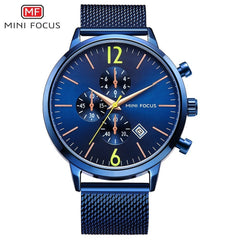 MINI FOCUS Fashion Watch Men Waterproof Men Watches 2019 Luxury Brand Stainless Steel Sport Watches For Men Clock Wristwatches