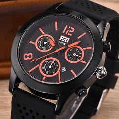 Men's Watches Luxury Black Dial Stainless Steel Date Quartz Analog Sport Wrist Watch Man Relojes Hombre 2019 saat erkek kol saat