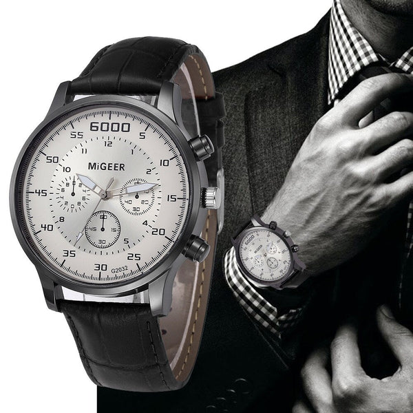 Men Wrist Watch Retro Design Leather Band Analog Alloy Quartz Wristwatch Mens vintage men wristwatch clock relogios masculino