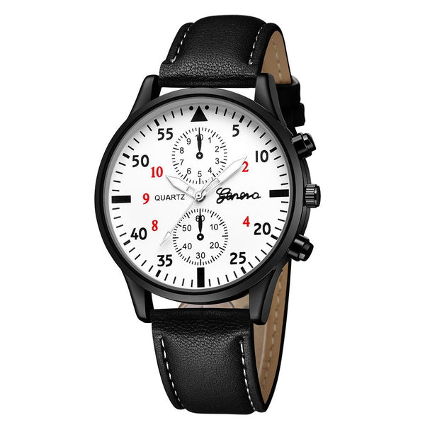 DISU Women Men Watches Leather Military Alloy Analog Quartz Business watch man watches mens 2019 relogios masculino
