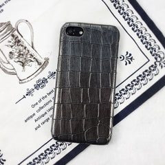 Retro Crocodile Snake Leather Phone Case For iPhone X XR XS Max 8 7 6 6s Plus PC Hard Protective Back Cover Couque For iphone 7