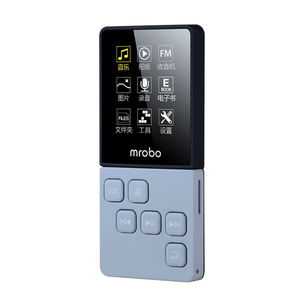 Mrobo HIFI MP3 Player Built-in Speakers High Sound Quality MINI Music Player Support 64G TF Card FM E-book