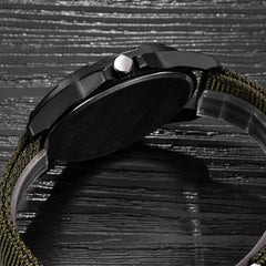 Mens Watch Analog Sport Stainless Steel Case Leather Quartz Watch Man wrist watches day date Reloj Hombre 2019 relogio masculino