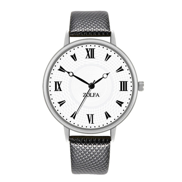Business Watches Women Thin Dial  Ladies Fashion Quartz Wristwatch Solid Color Leather Strap Clock Casual Reloj Mujer @50