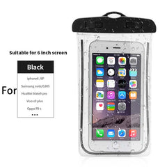 Luminous Waterproof Phone Bags Pouch For iphone 8 7 6 6s Plus 5 s SE Case Universal 6.0" Mobile Phone Waterproof Bag Cover Cases