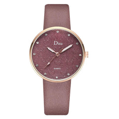 Feature Women's Watches Gold Framed Disc Ladies Quartz Wristwatch  With Rhinestone Casual Clock Fashion  Zegarek Damski @50