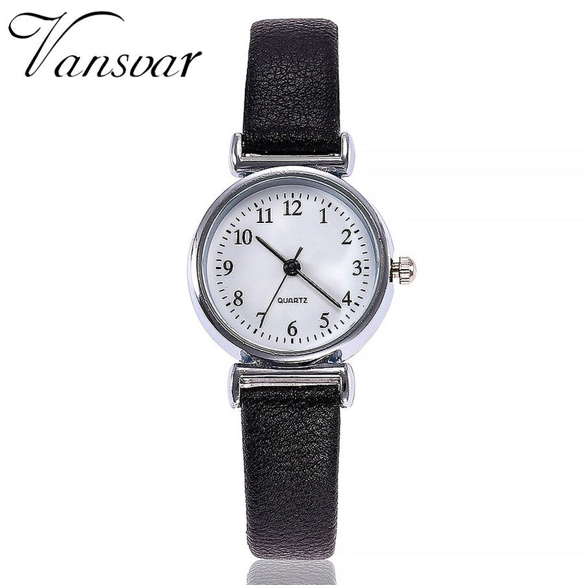 Women Watches  Exquisite Roman Numeral  Dial Ladies  Quartz Wristwatch 5 Color Leather Strap Clock Hot Zegarki Damskie@50