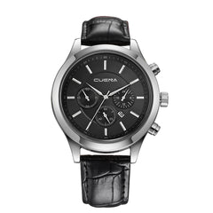 DISU Men Wrist Watch Leather Military Alloy Analog Quartz  Business watch man wrist watches day date relogios masculino