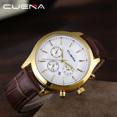 Men's Watch Leather Military Alloy Analog Quartz  Business Date Wristwatch Mens Montre Homme 2019 zegarek meski orologio uomo