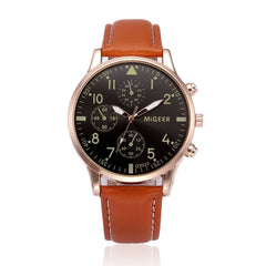 Men Wrist Watch Design Leather Retro Design Leather Band Analog Alloy Quartz Watch Man Reloj Hombre 2019 relogio masculino
