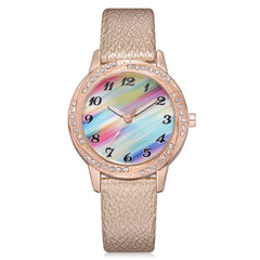 Women's Watches Casual watch De Mujer Zegarki Damskie Rainbow Dial Vintage Belt Ladies Exquisite Clock Bayan Saat@50