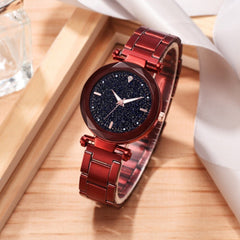 Featured Watches Women Scale Disc Ladies Quartz Wristwatch Simple Luxury Starry Sky Alloy Strap Good Clock Gift Reloj Mujer@50