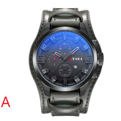 Men's Watch Fashion Three Eyes Calendar Leather Strap Quartz Watch Man Reloj Hombre 2019 Men Wristwatch Clock relogio masculino