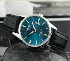 Man Wrist Watch Classic Luxury Black Leather Strap Calendar Quartz Date Wristwatch Mens Reloj Hombre 2019 saat erkek kol saati