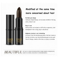 BIOAQUA 1Pc Black Brown Temporary Hair Dye Cream Mild Fast One-off Hair Color Pen Cover Hairline DIY Styling Makeup Stick TSLM1