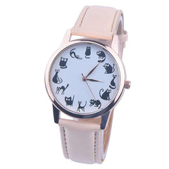 Women's Watches Best Sellers Featured Watch Cute Cartoon Kitten Pattern Romain Horloge Cadeau Montre Femme Acier Inoxydable@50