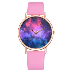 Unique Women's Watches Cosmic Vortex Dial Fashion Ladies Quartz Wristwatch Leather Strap Featured Clock Top Lvpai Bayan Saat@50