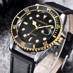 Men's Wrist Watch Fashion Leather Band Analog Quartz Round Business Watch Man Watches Mens 2019 relogio masculino