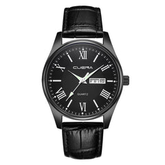 Mens Wrist Watch Military Leather Date Quartz Analog Army Casual Dress watch man new arrival in men wrist watches mens watches