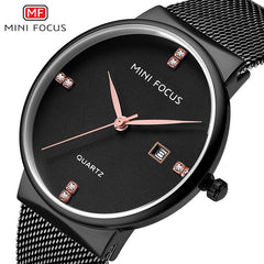 MINI FOCUS Men Watches 2019 Luxury Brand Wristwatch Mens Quartz Watch Men Waterproof Stainless Steel Clock Man Relogio Masculino