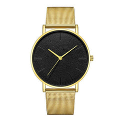 Hot Sale Women Watch Large Dial Thin Scale Clock  Business Leather Strap Quartz  Ladies  Wristwatch Simple Zegareki Damsk@50