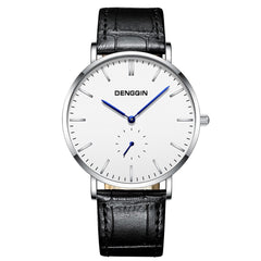 Man Wrist Watch Luxury Quartz Sport Military Stainless Steel Dial Leather Band wristwatch mens watches mens 2019 clock men